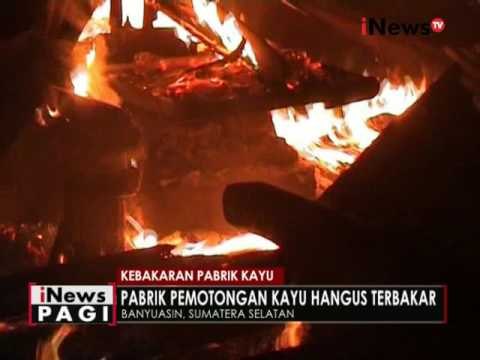 Diduga akibat arus pendek listrik, pabrik kayu di Banyuasin terbakar - iNews Pagi 14/09