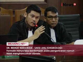 DR. Rednat. B : Formalin berdampak pengenceran tidak hancurkan sianida - iNews Breaking News 14/09