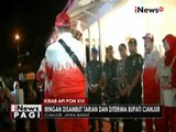 Kirab api PON tiba di Cianjur dari Sukabumi, Jabar - iNews Pagi 15/09