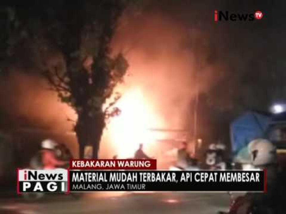 Lalai matikan kompor, 1 warung kopi di Malang terbakar habis - iNews Pagi 16/09