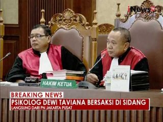 JPU keberatan dengan kesaksian saksi ahli Psikolog - iNews Breaking News 19/09