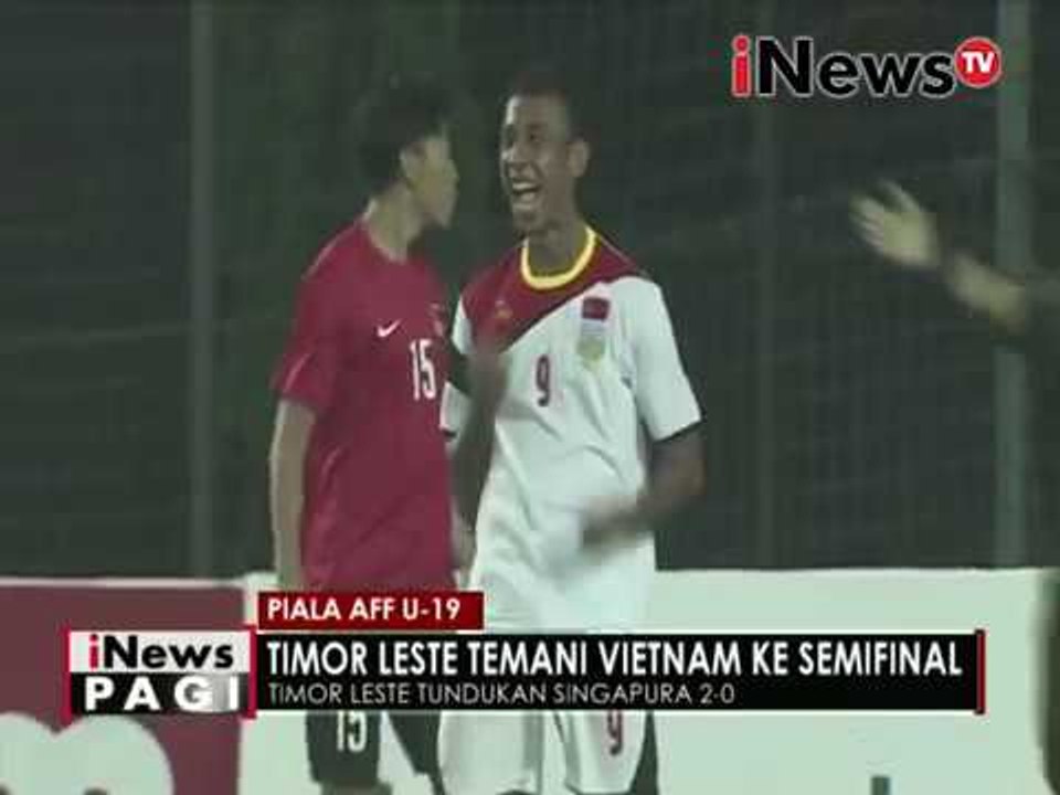Piala AFF U-19, Timor Leste temani Vietnam ke semi final - iNews Pagi 20/09