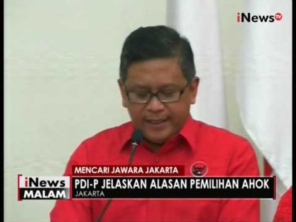 Akhirnya PDIP tentukan sikap dengan usung Ahok & Djarot dalam Pilkada 2017 - iNews Malam 20/09