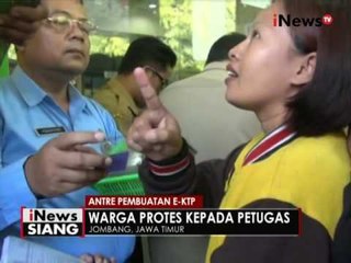 Warga Jombang protes disuruh pulang karena nomor antrian e-KTP habis - iNews Siang 20/09