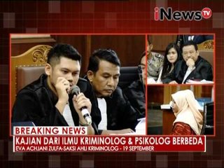 Analisa kriminolog tidak boleh gunakan ilmu psikolog - iNews Breaking News 21/09