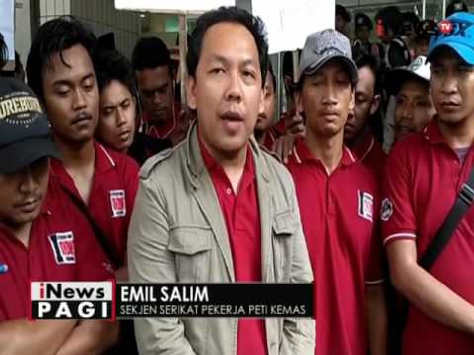 Ratusan pekerja peti kemas nasional demo tuntut kesejahteraan pekerja - iNews Pagi 22/09