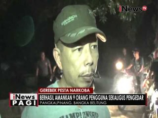 Polisi gerebek warga yang sedang pesta narkoba di Bangka Belitung - iNews Pagi 19/10