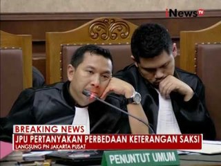 JPU pertanyakan perbedaan keterangan saksi - iNews Breaking News 22/09