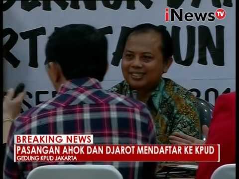 Pasangan Ahok dan Djarot mendaftarkan ke KPUD - iNews Breaking News 21/09