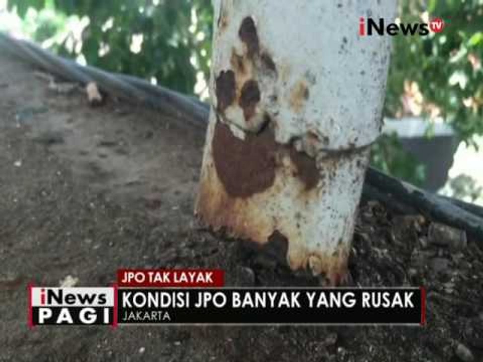 Beberapa JPO di Jakarta masih banyak yang tidak layak pakai - iNews Pagi 27/09