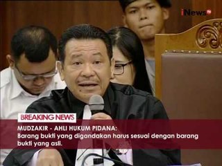 Mudzakir : barang bukti yang digandakan harus kembali diuji - iNews Breaking News 26/09
