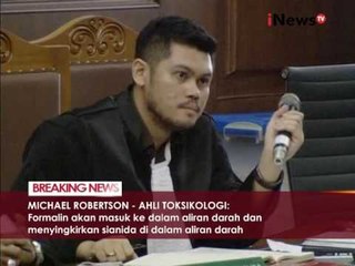 Formalin ketika bersinggungan dengan sianida, akan memecah sianida - iNews Breaking News 21/09