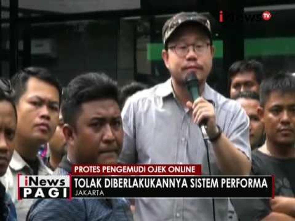 Tolak aturan sistem baru, para pengemudi ojek online lakukan protes dikantornya - iNews Pagi 27/09