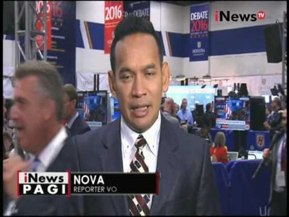Live Report : laporan tim VOA jelang debat Capres Amerika - iNews Pagi 27/09
