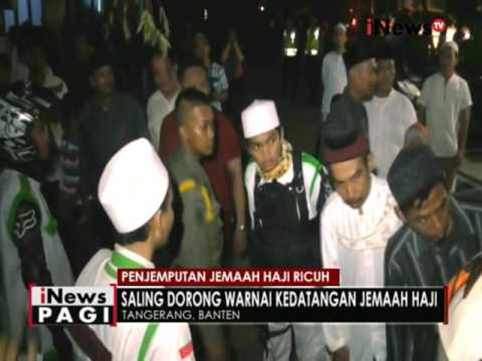 Penjemputan Jemaah Haji di Tangerang diwarnai saling dorong dan adu mulut - iNews Pagi 28/09