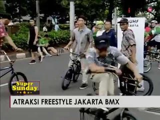 Atraksi Freestyle Jakarta BMX di Goowes Batik Okezone - iNews Pagi Super Sunday 02/10