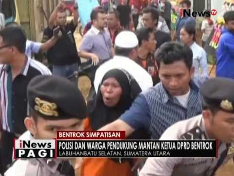 Ratusan simpatisan mantan ketua DPRD Sumut bentrok dengan Polisi - iNews Pagi 04/10
