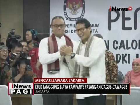 KPUD DKI akan menanggung biaya kampanye Cagub & Cawagub - iNews Pagi 06/10