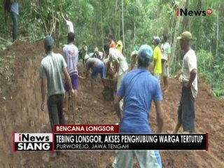 Hujan deras di Purworejo akibatkan longsor dan menutup akses jalan penghubung - iNews Siang 06/10
