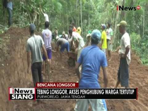 Hujan deras di Purworejo akibatkan longsor dan menutup akses jalan penghubung - iNews Siang 06/10