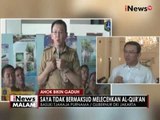 Ahok : Saya minta maaf kepada umat Islam, tidak bermaksud melecehkan Al-Quran - iNews Malam 10/10