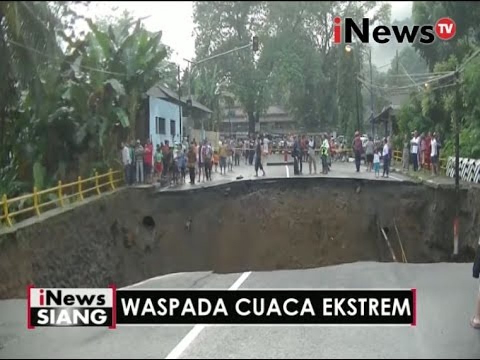 Waspada cuaca ekstrem, Jembatan Jabar-Jateng ambles - iNews Siang 10/10