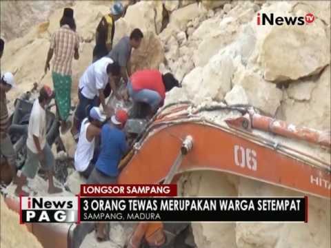 3 orang warga tewas tertimbun longsor penambangan galian C di Madura - iNews Pagi 11/10