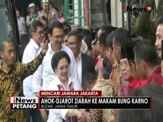 Ahok & Djarot beserta Megawati sambangi makam Soekarno di Blitar - iNews Petang 10/10