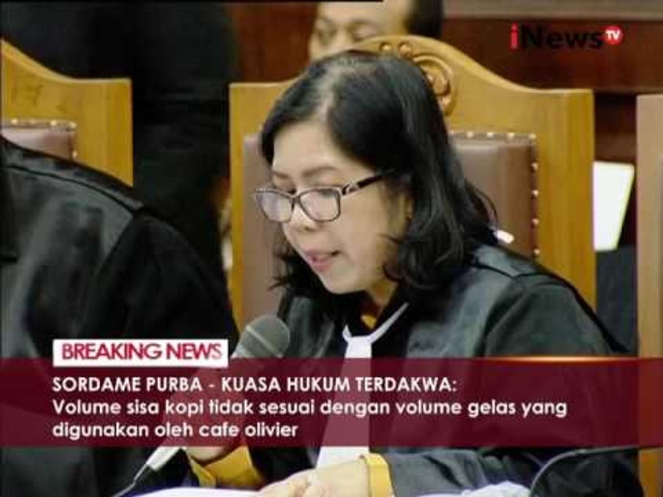 Sisa minuman 350 ml tidak benar karna kapasitas gelas Olivier 330 ml - iNews Breaking News 12/10