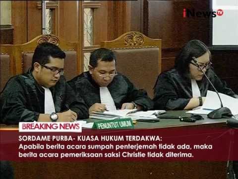 Ketidakhadiran saksi Christie karena prosedur yang tidak terpenuhi - iNews Breaking News 12/10
