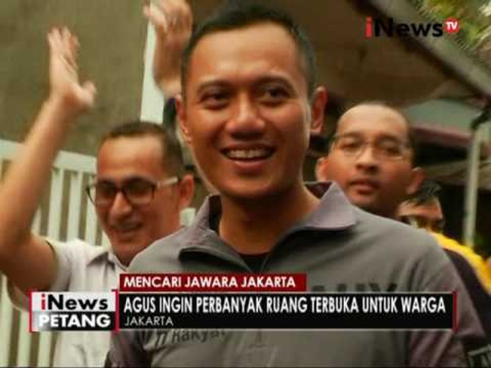 Agus Harimurti ingin perbanyak ruang terbuka hijau untuk warga - iNews Petang 14/10