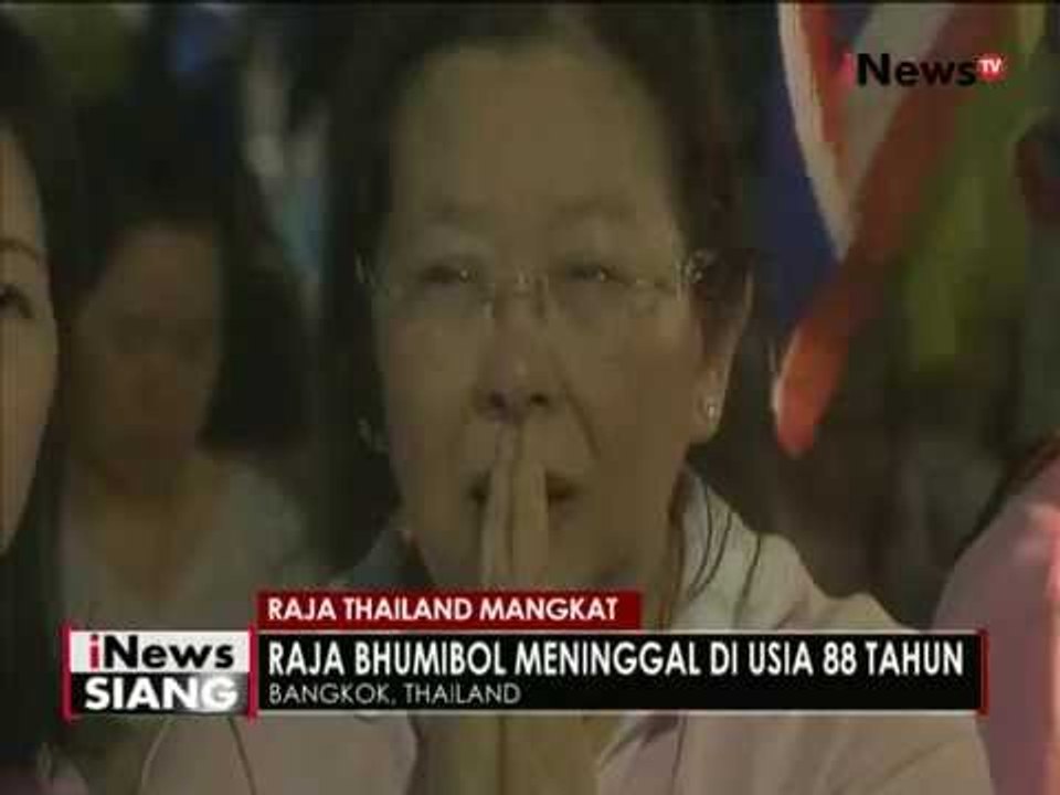 Rakyat Thailand Berduka, Raja Bhumibol Adulyadej meninggal dunia - iNews Siang 14/10