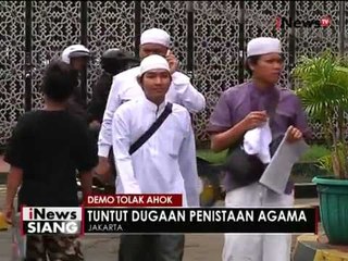 Demo tolak Ahok, Tuntut dugaan penistaan agama - iNews Siang 14/10