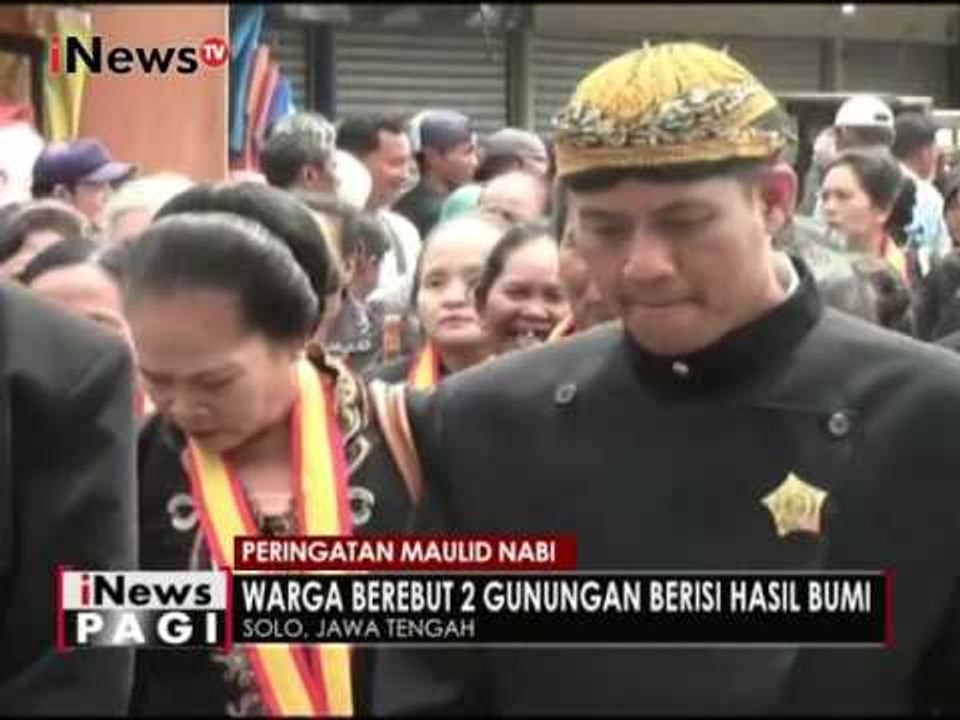 Tradisi budaya berebut gunungan di Solo & Yogyakarta, sambut Maulid Nabi - iNews Pagi 13/12
