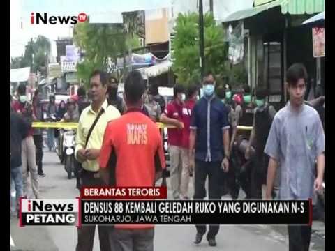 Densus menggeledah Ruko terduga Teroris di Sukoharjo - iNews Petang 13/12