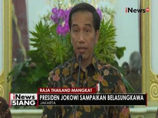Presiden Jokowi sampaikan belasungkawa - iNews Siang 14/10