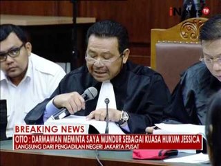 Otto : Kami yakin Jessica tidak bersalah & Mirna tewas bukan karena Sianida - Breaking News 20/10