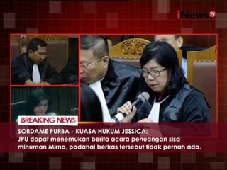 Kuasa hukum : Tidak ada berita acara penuangan sisa minuman Mirna - iNews Breaking News 20/10
