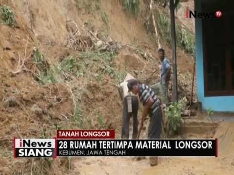 Hujan deras dan angin kencang akibatkan longsor di Kebumen - iNews Siang 24/10