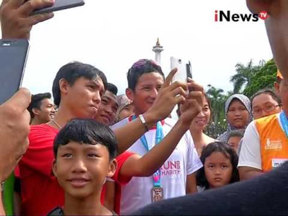 Bacawagub Sandiaga Uno ikuti acara Jakarta Marathon 2016 - iNews Pagi 24/10