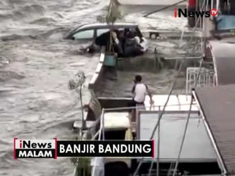 Video amatir, banjir bandang yang menerjang kota Bandung - iNews Malam 24/10