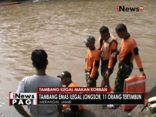 11 Orang tambang ilegal di Jambi yang terjebak dilubang, telah dievakuasi petugas - iNews Pagi 26/10