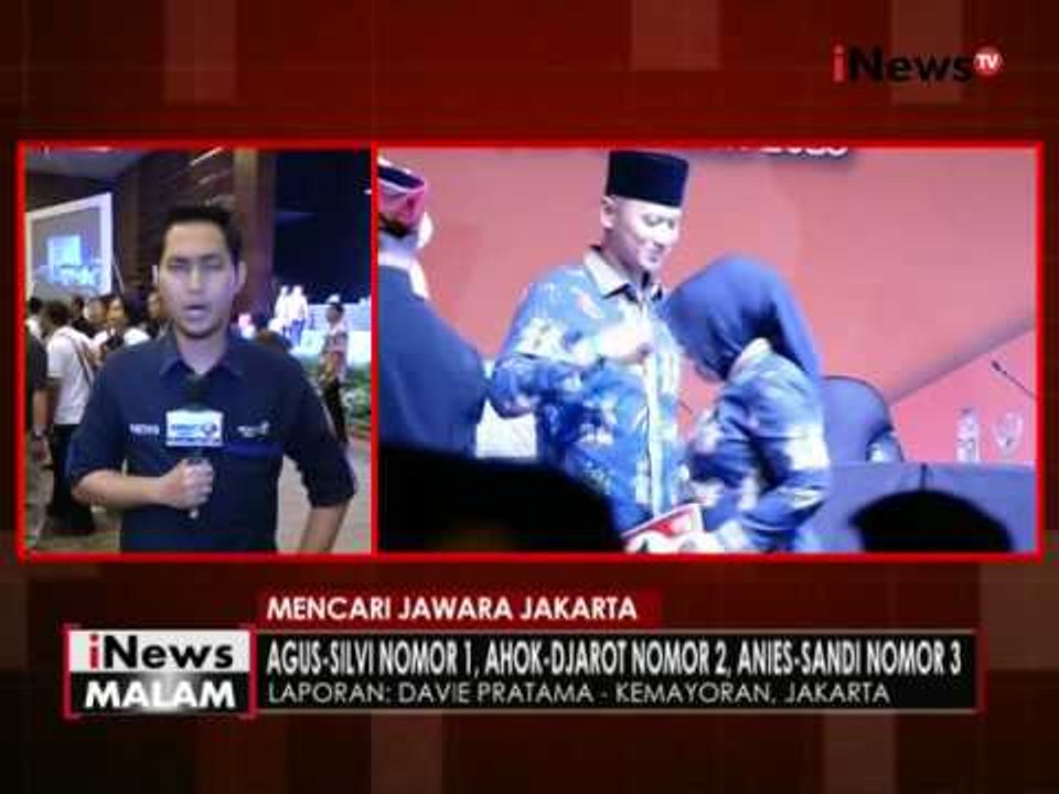 Live report : suasana terkini pengundian paslon cagub & cawagub di JIExpo - iNews Malam 25/10