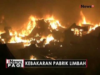 Kebakaran melanda gudang karet & plastik di Kab. Tangerang - iNews Pagi 27/10