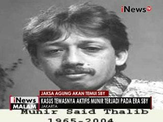 Jaksa Agung HM. Prasetyo akan datangi SBY untuk membahas kasus Munir - iNews Malam 26/10