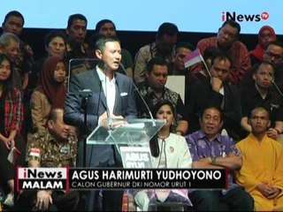 AHY dan Sylviana sampaikan pidato politik - iNews Malam 30/10