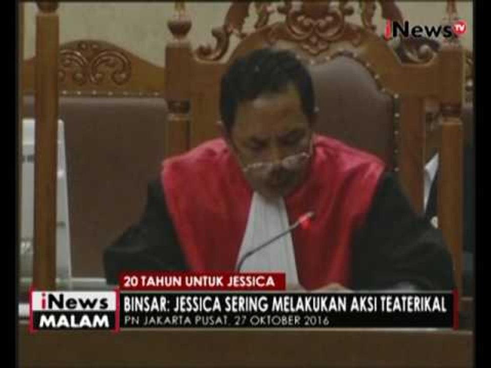 20 tahun untuk Jessica, Binsar : Jessica sering lakukan aksi teaterikal - iNews Malam 30/10