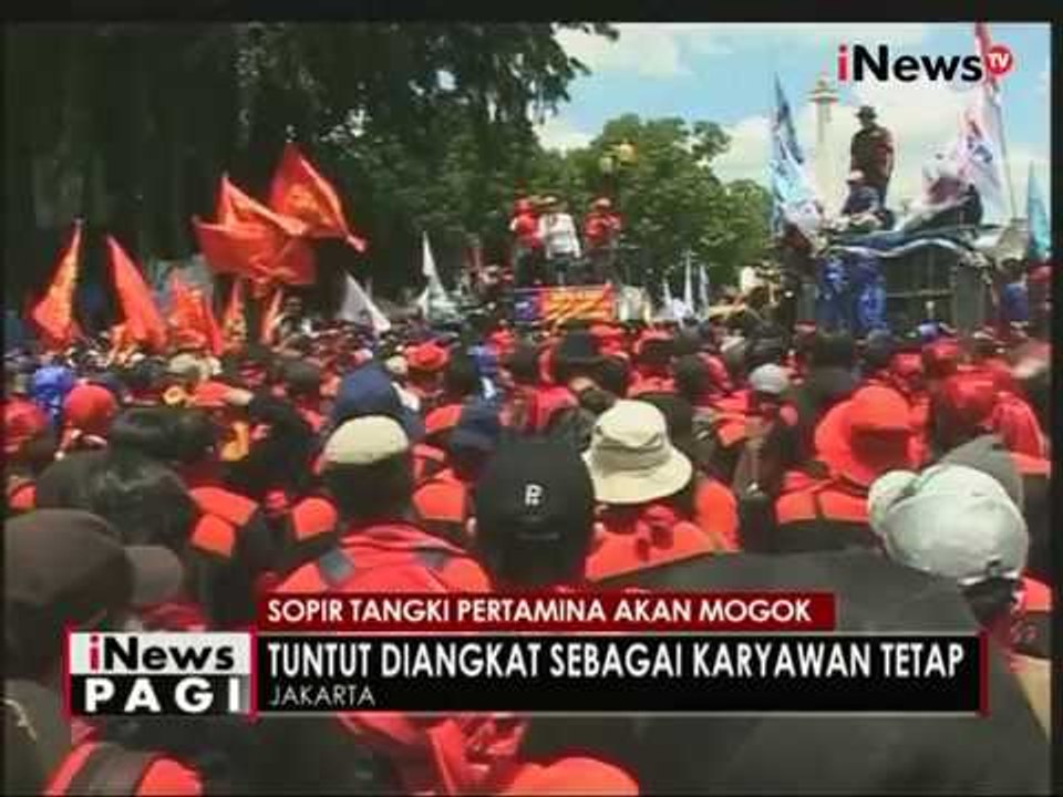 Ribuan awak tangki Pertamina hari ini adakan unjuk rasa, tuntut upah lembur - iNews Pagi 01/11