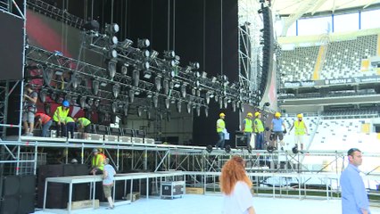 Shakira konseri için hazırlıklar tamamlandı - İSTANBUL