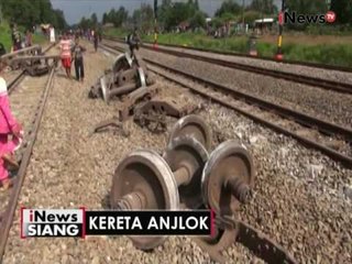 Ratusan penumpang masih tertahan di Stasiun Tegal akibat kereta anjlok di Subang - iNews Siang 31/10